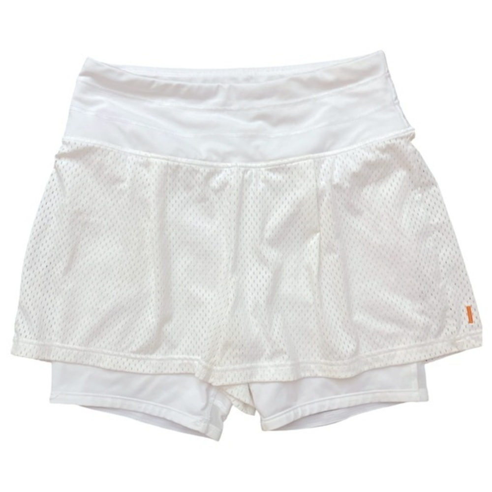 Lucy Shorts w shorts - S white ,polyester spandex.  Shorts w bike shorts